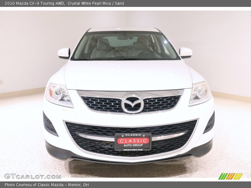 Crystal White Pearl Mica / Sand 2010 Mazda CX-9 Touring AWD