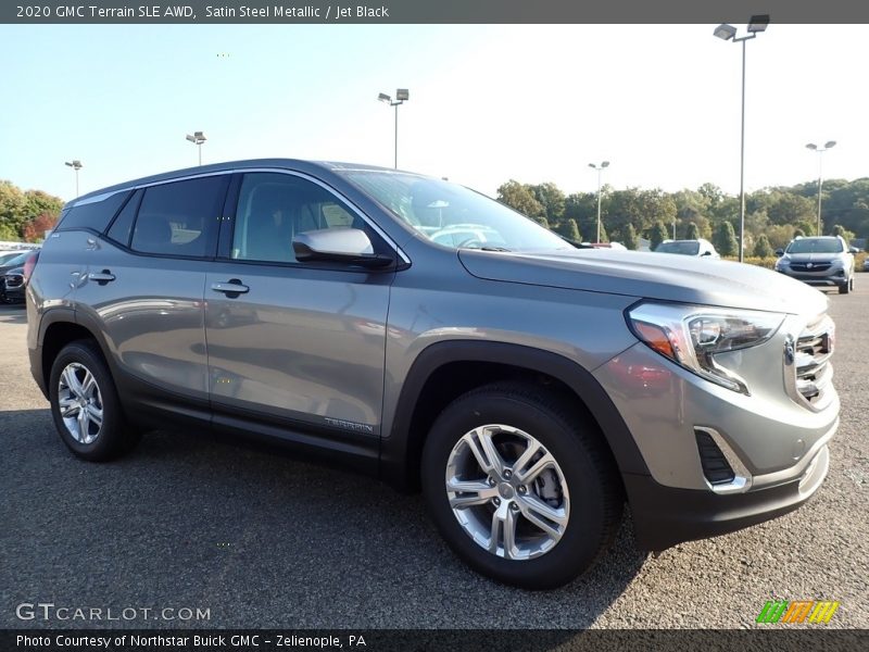 Satin Steel Metallic / Jet Black 2020 GMC Terrain SLE AWD