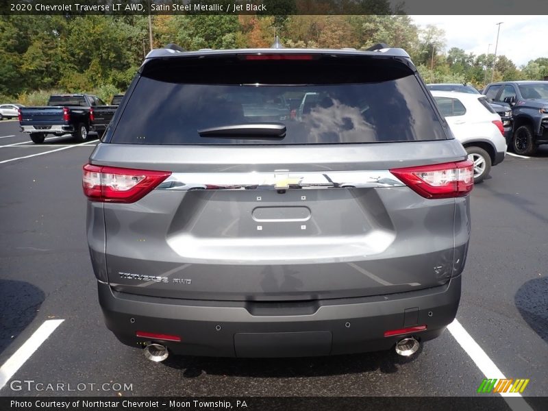 Satin Steel Metallic / Jet Black 2020 Chevrolet Traverse LT AWD