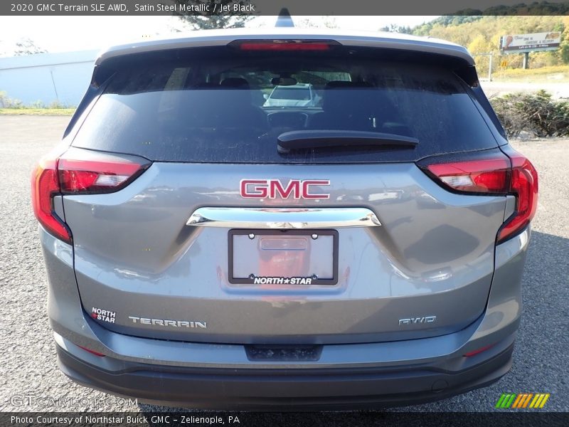 Satin Steel Metallic / Jet Black 2020 GMC Terrain SLE AWD