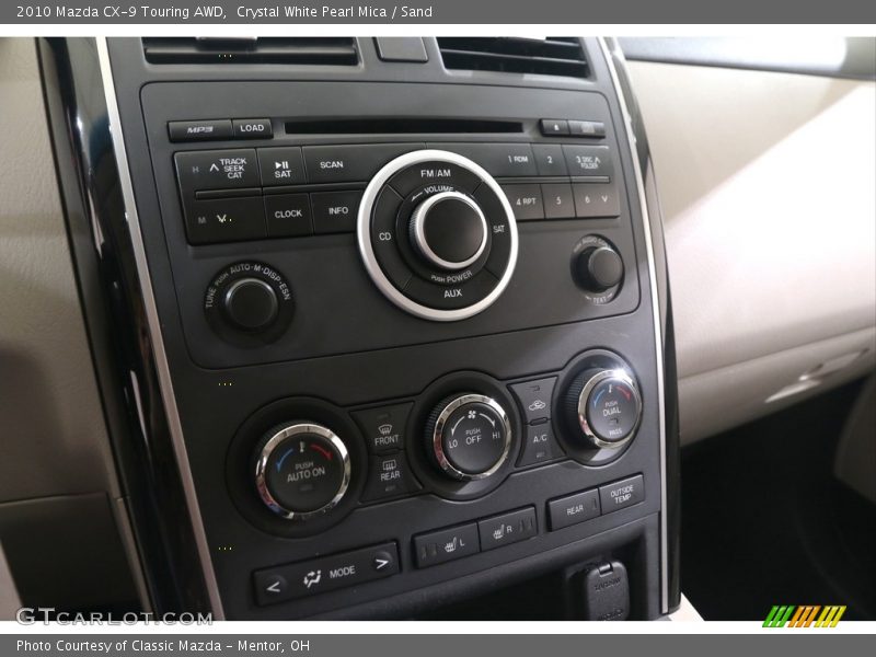 Crystal White Pearl Mica / Sand 2010 Mazda CX-9 Touring AWD