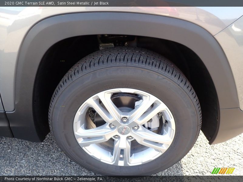 Satin Steel Metallic / Jet Black 2020 GMC Terrain SLE AWD