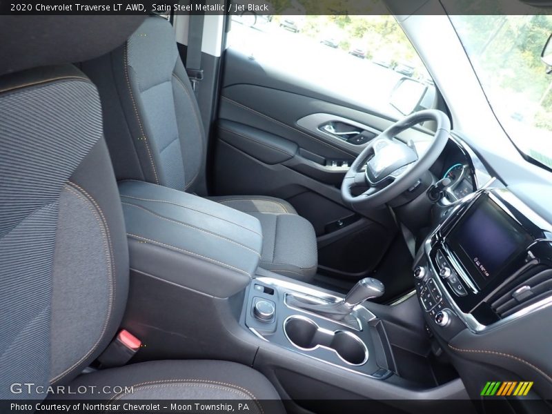 Satin Steel Metallic / Jet Black 2020 Chevrolet Traverse LT AWD