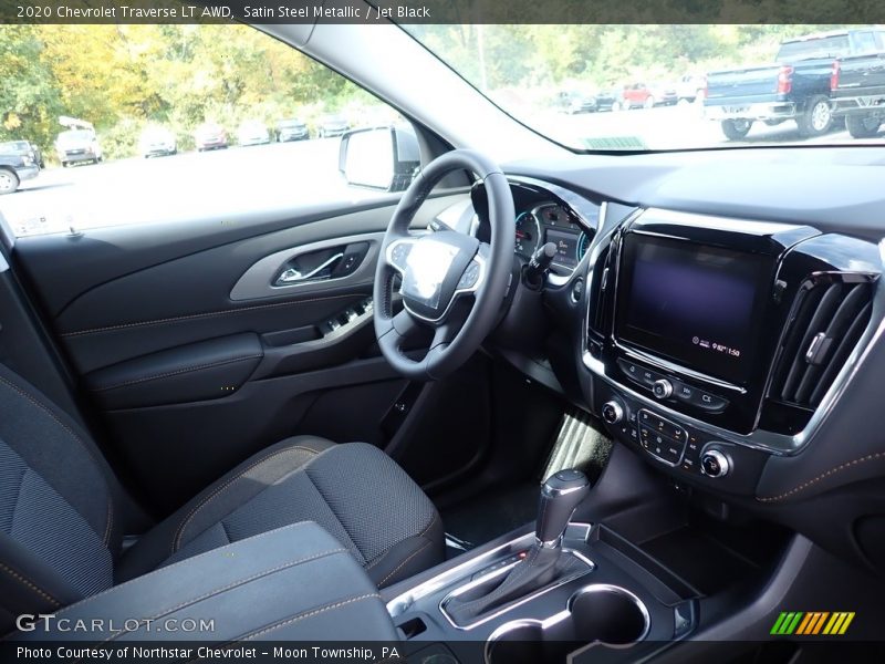 Satin Steel Metallic / Jet Black 2020 Chevrolet Traverse LT AWD