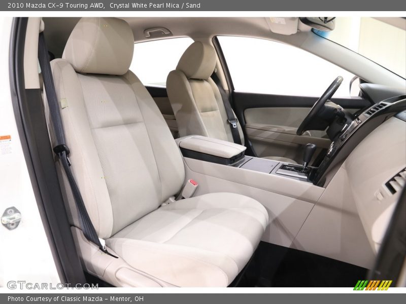 Crystal White Pearl Mica / Sand 2010 Mazda CX-9 Touring AWD