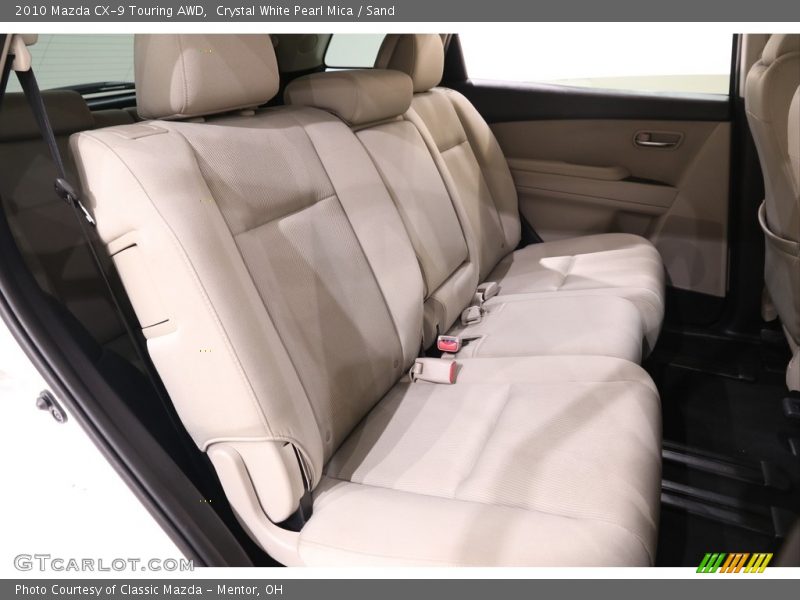 Crystal White Pearl Mica / Sand 2010 Mazda CX-9 Touring AWD