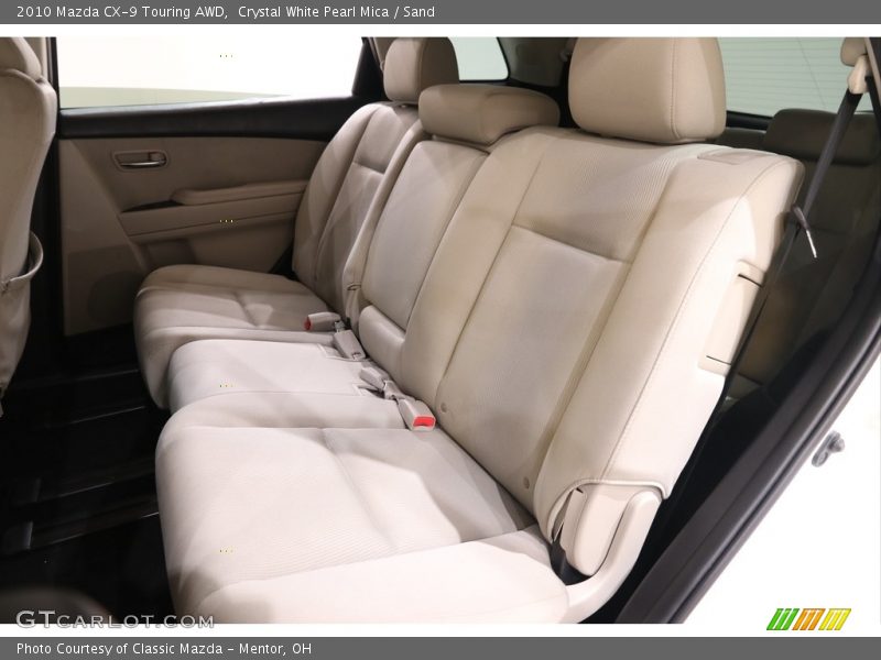 Crystal White Pearl Mica / Sand 2010 Mazda CX-9 Touring AWD