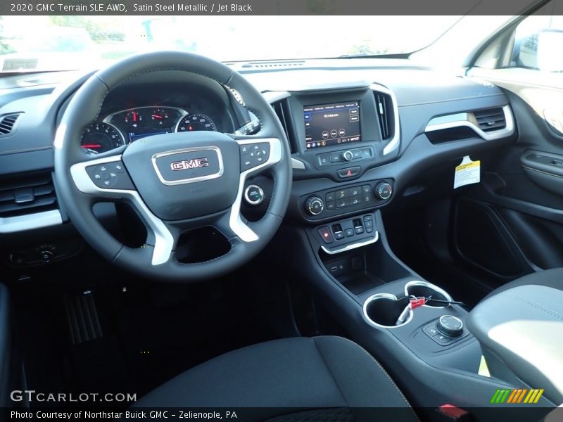 Satin Steel Metallic / Jet Black 2020 GMC Terrain SLE AWD