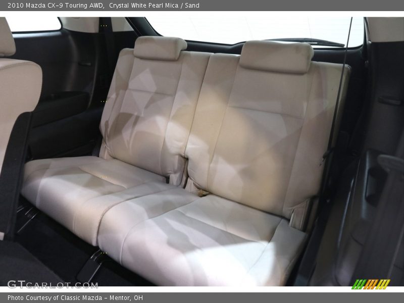 Crystal White Pearl Mica / Sand 2010 Mazda CX-9 Touring AWD