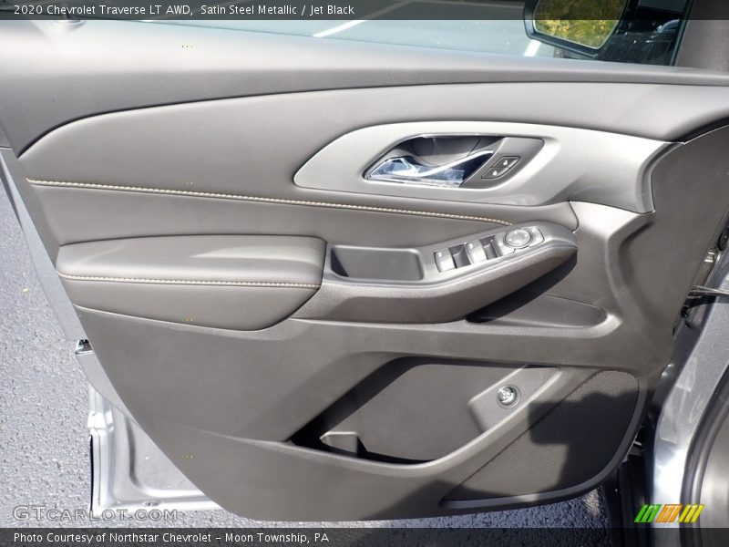Satin Steel Metallic / Jet Black 2020 Chevrolet Traverse LT AWD