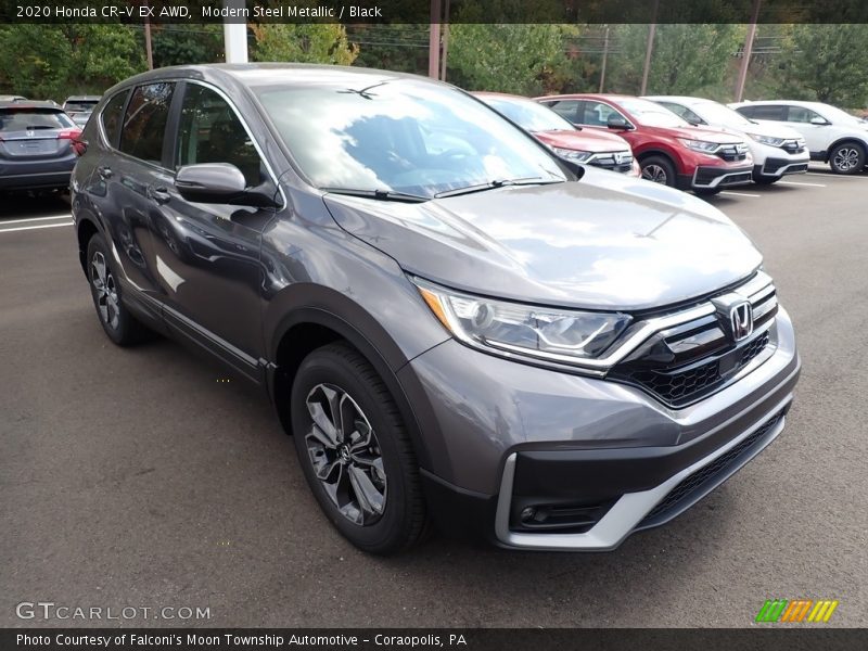 Modern Steel Metallic / Black 2020 Honda CR-V EX AWD