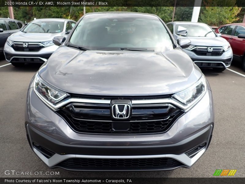 Modern Steel Metallic / Black 2020 Honda CR-V EX AWD