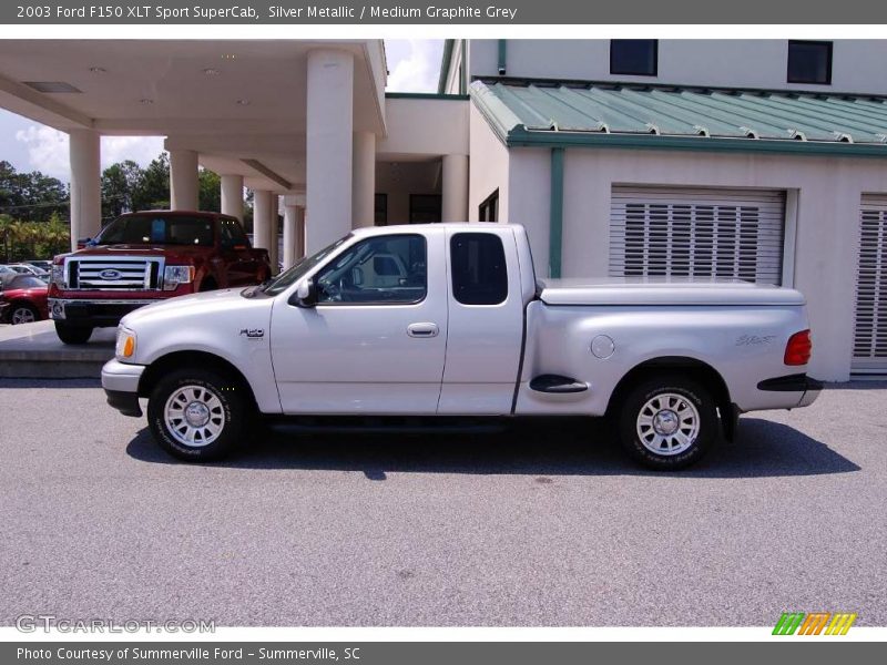 Silver Metallic / Medium Graphite Grey 2003 Ford F150 XLT Sport SuperCab