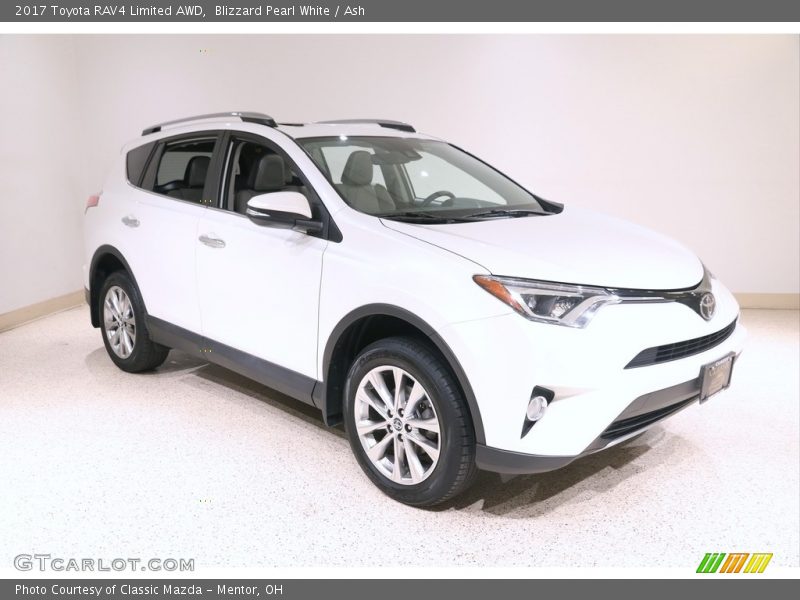 Blizzard Pearl White / Ash 2017 Toyota RAV4 Limited AWD