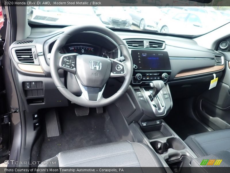 Modern Steel Metallic / Black 2020 Honda CR-V EX AWD