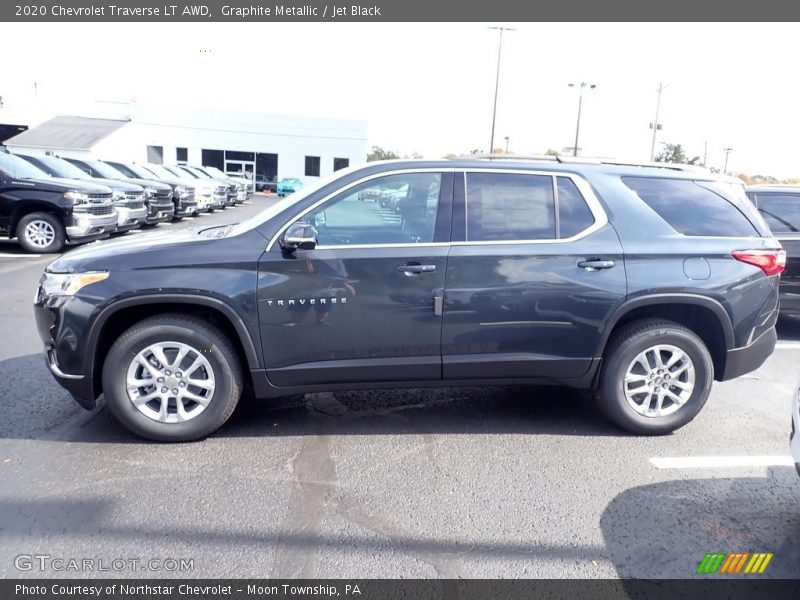 Graphite Metallic / Jet Black 2020 Chevrolet Traverse LT AWD