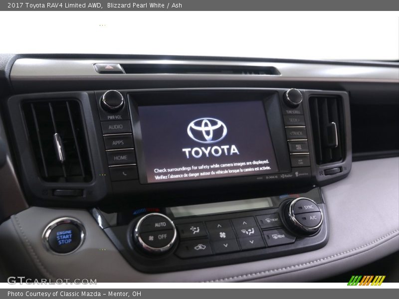 Blizzard Pearl White / Ash 2017 Toyota RAV4 Limited AWD