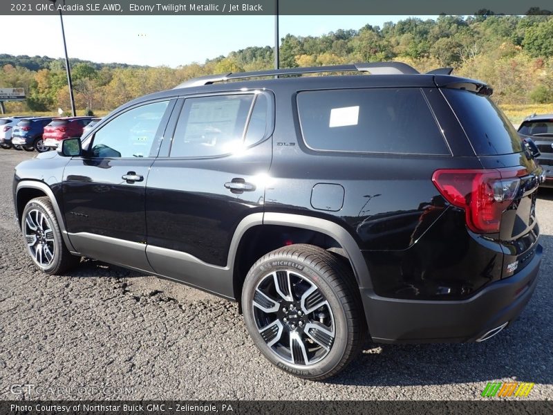 Ebony Twilight Metallic / Jet Black 2021 GMC Acadia SLE AWD