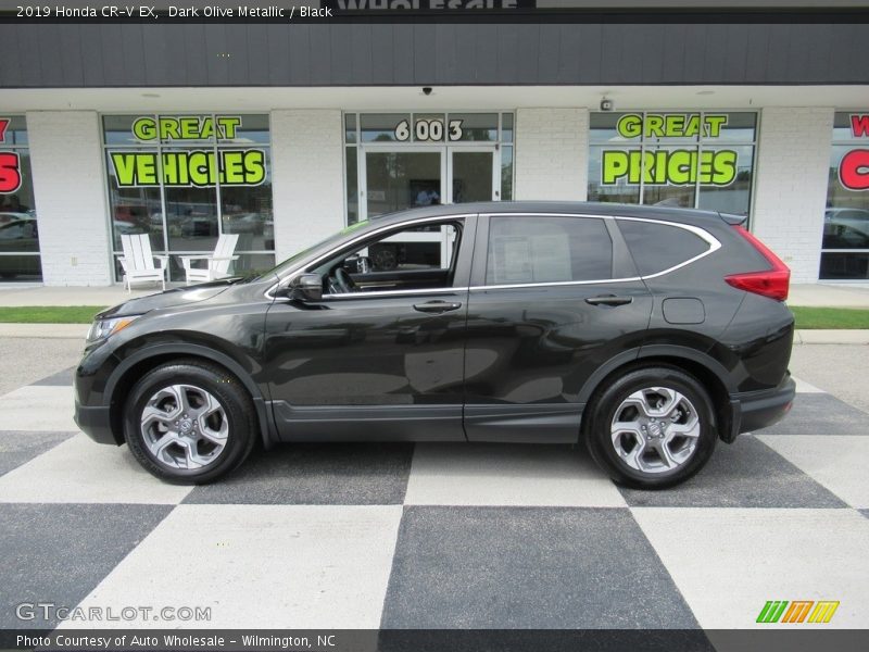 Dark Olive Metallic / Black 2019 Honda CR-V EX