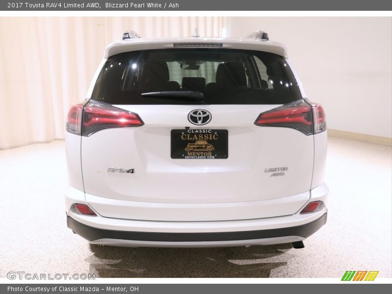 Blizzard Pearl White / Ash 2017 Toyota RAV4 Limited AWD