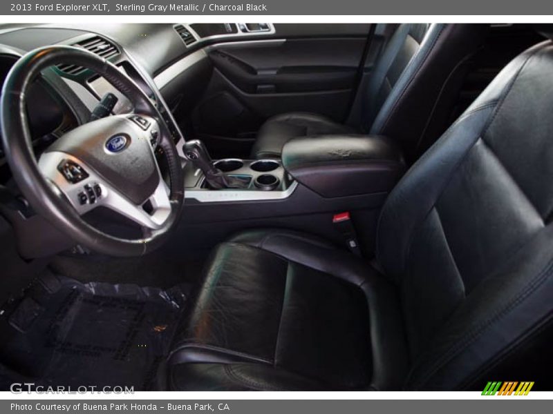 Sterling Gray Metallic / Charcoal Black 2013 Ford Explorer XLT