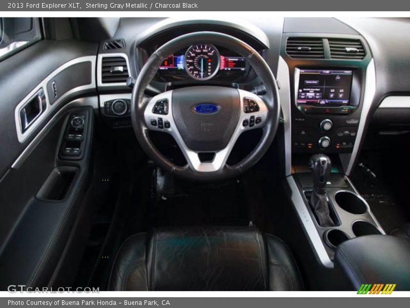 Sterling Gray Metallic / Charcoal Black 2013 Ford Explorer XLT