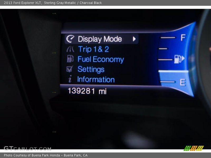 Sterling Gray Metallic / Charcoal Black 2013 Ford Explorer XLT
