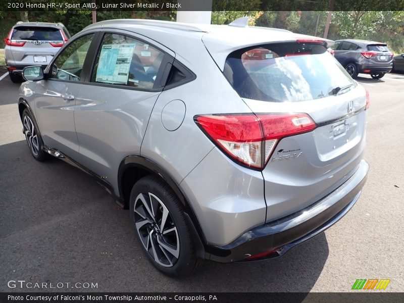 Lunar Silver Metallic / Black 2020 Honda HR-V Sport AWD