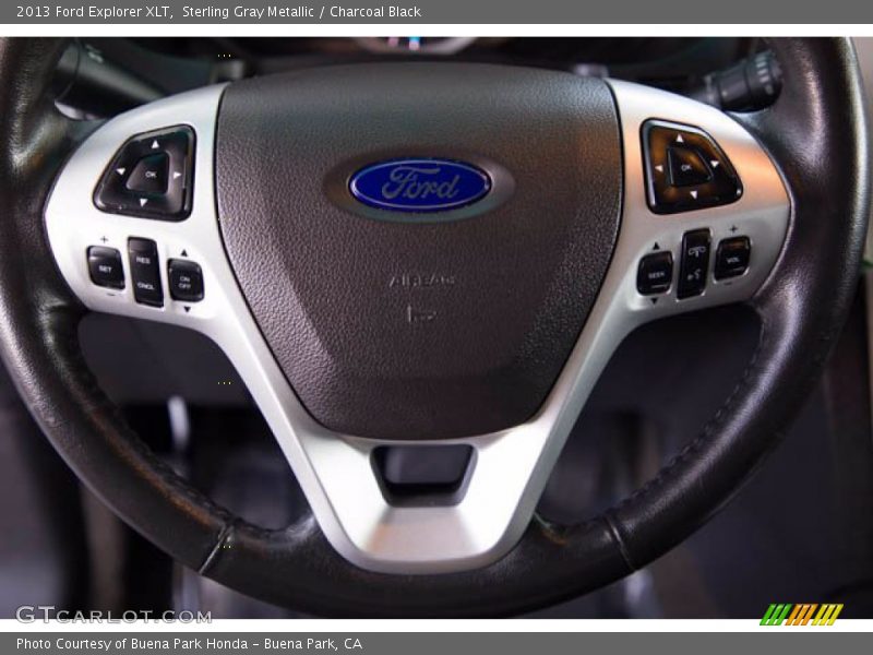 Sterling Gray Metallic / Charcoal Black 2013 Ford Explorer XLT