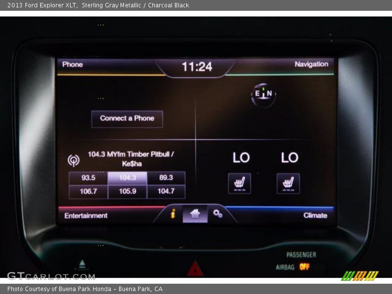 Sterling Gray Metallic / Charcoal Black 2013 Ford Explorer XLT