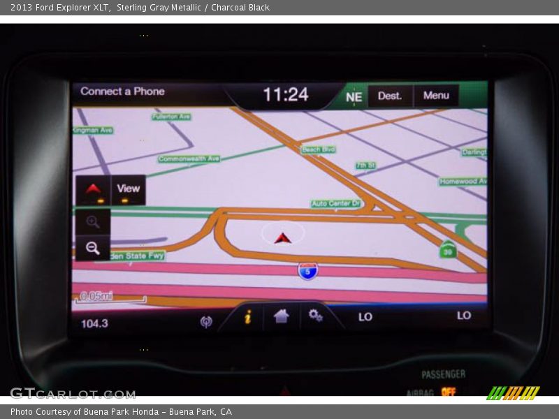Sterling Gray Metallic / Charcoal Black 2013 Ford Explorer XLT