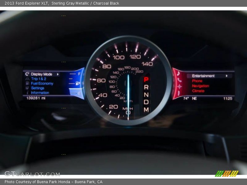 Sterling Gray Metallic / Charcoal Black 2013 Ford Explorer XLT
