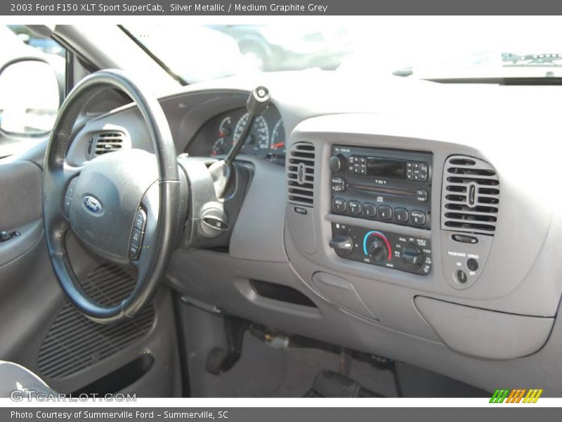 Silver Metallic / Medium Graphite Grey 2003 Ford F150 XLT Sport SuperCab