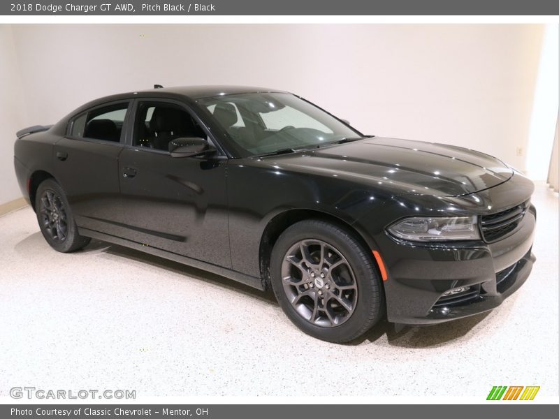 Pitch Black / Black 2018 Dodge Charger GT AWD