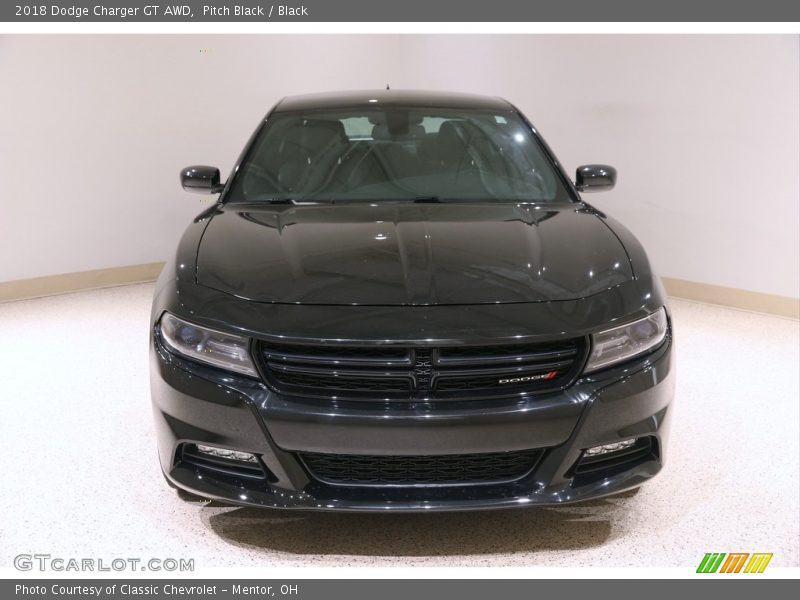 Pitch Black / Black 2018 Dodge Charger GT AWD