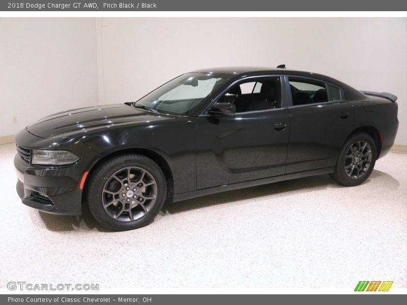 Pitch Black / Black 2018 Dodge Charger GT AWD