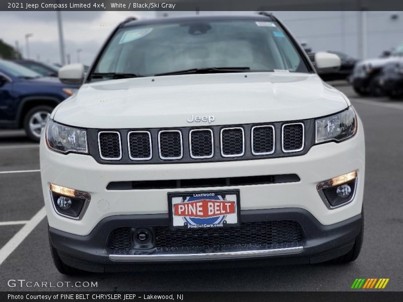 White / Black/Ski Gray 2021 Jeep Compass Limited 4x4