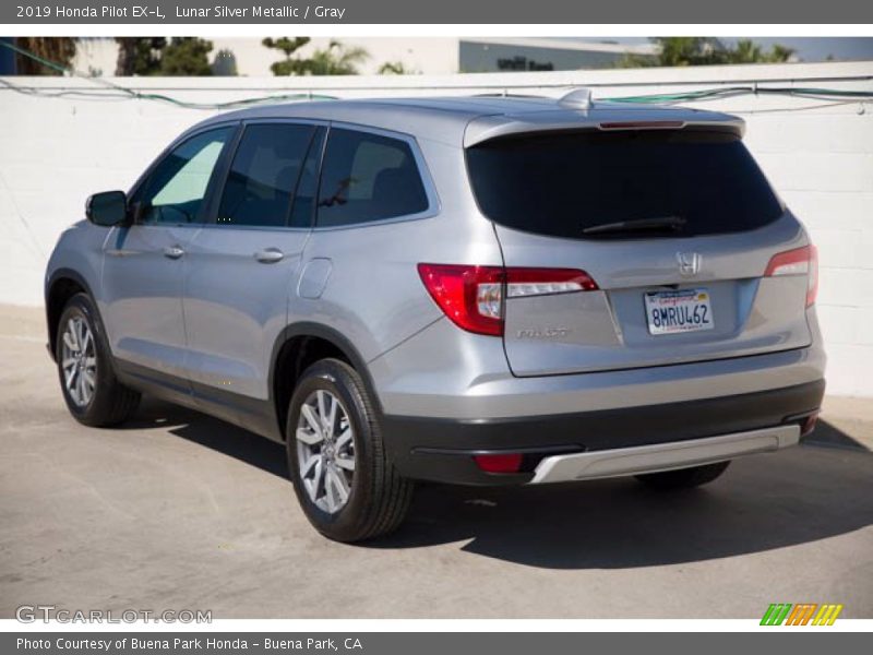 Lunar Silver Metallic / Gray 2019 Honda Pilot EX-L