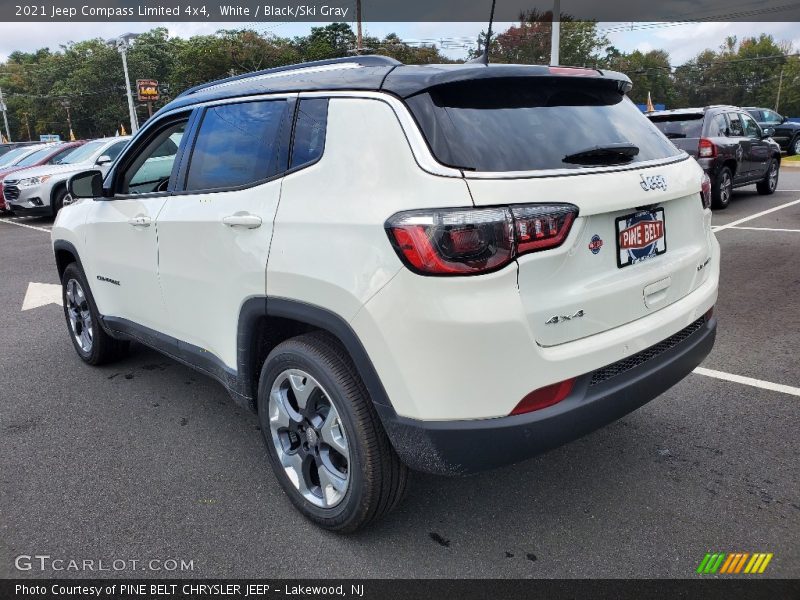 White / Black/Ski Gray 2021 Jeep Compass Limited 4x4