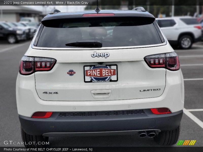 White / Black/Ski Gray 2021 Jeep Compass Limited 4x4