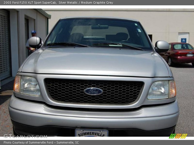 Silver Metallic / Medium Graphite Grey 2003 Ford F150 XLT Sport SuperCab