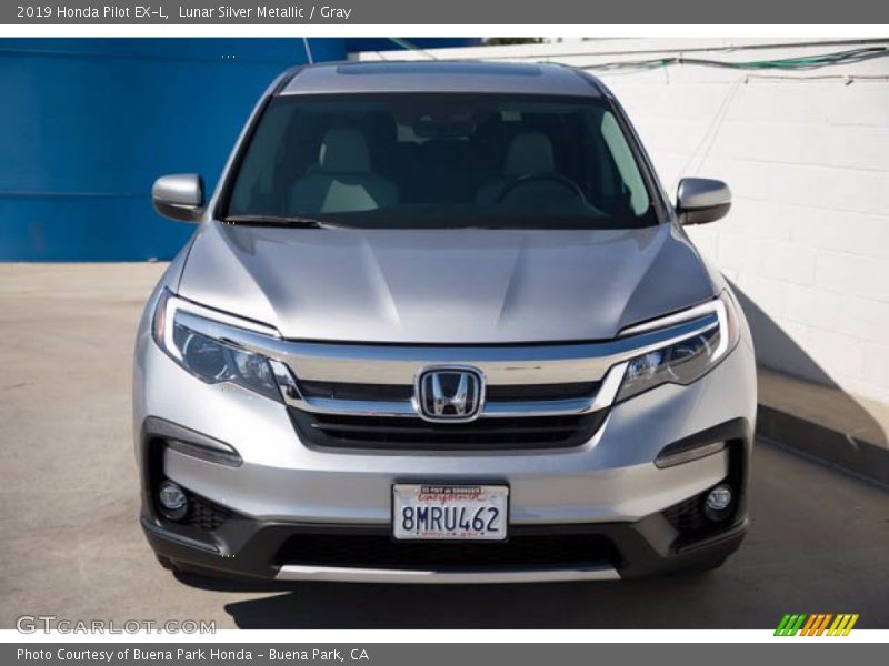 Lunar Silver Metallic / Gray 2019 Honda Pilot EX-L