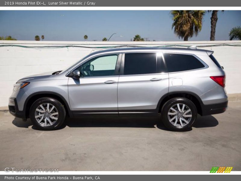 Lunar Silver Metallic / Gray 2019 Honda Pilot EX-L