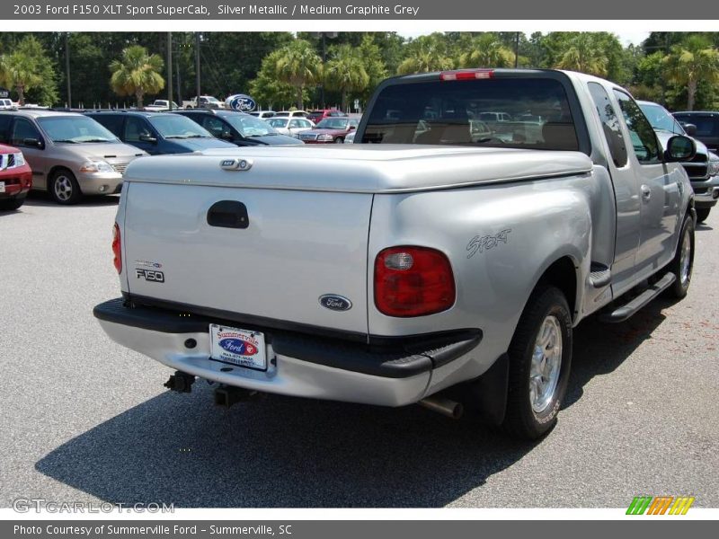 Silver Metallic / Medium Graphite Grey 2003 Ford F150 XLT Sport SuperCab