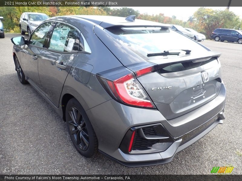 Polished Metal Metallic / Black 2021 Honda Civic EX Hatchback