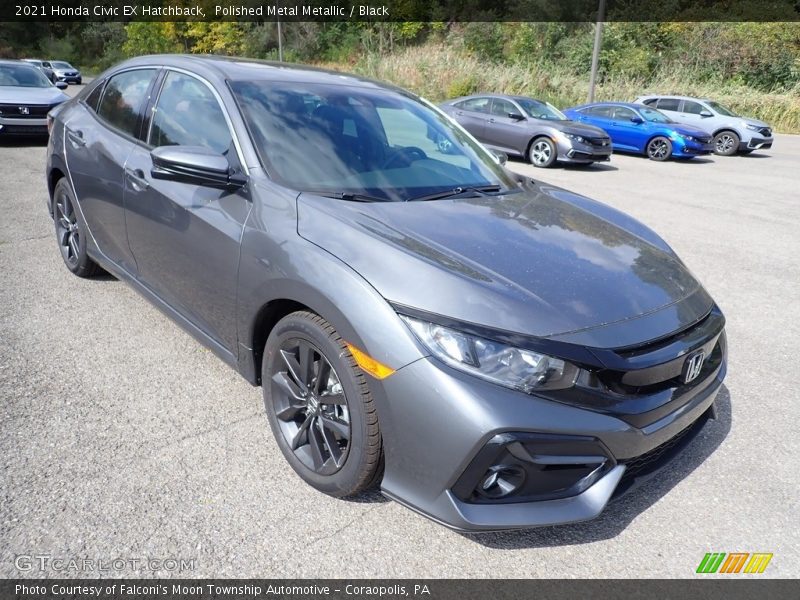 Front 3/4 View of 2021 Civic EX Hatchback