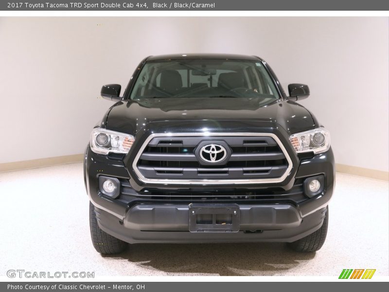 Black / Black/Caramel 2017 Toyota Tacoma TRD Sport Double Cab 4x4