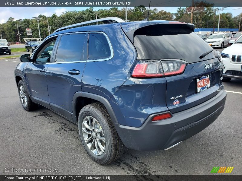 Slate Blue Pearl / Ski Gray/Black 2021 Jeep Cherokee Latitude Lux 4x4