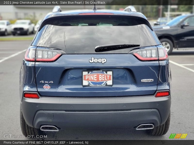 Slate Blue Pearl / Ski Gray/Black 2021 Jeep Cherokee Latitude Lux 4x4