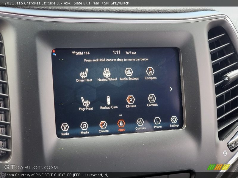 Slate Blue Pearl / Ski Gray/Black 2021 Jeep Cherokee Latitude Lux 4x4